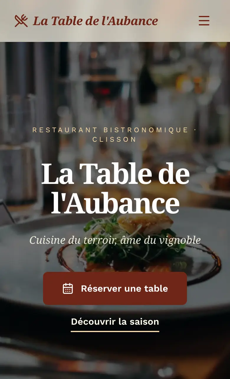 Aperçu du projet La Table de l'Aubance